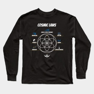 Seed of Life | Flower of Life connect with the hermetic laws Long Sleeve T-Shirt